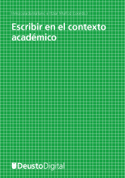 La Universidad de Deusto publica "Escribir en el contexto académico"